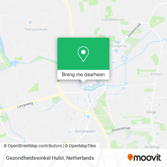 Gezondheidswinkel Hulst kaart