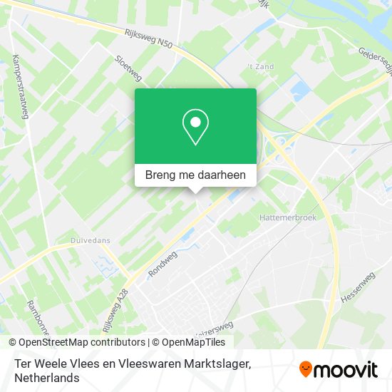 Ter Weele Vlees en Vleeswaren Marktslager kaart