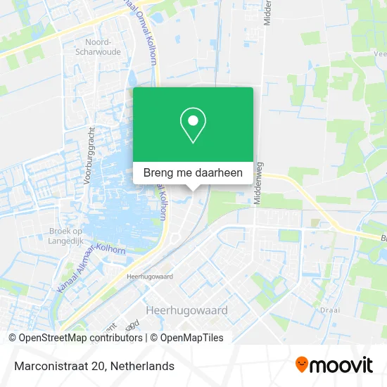Marconistraat 20 kaart