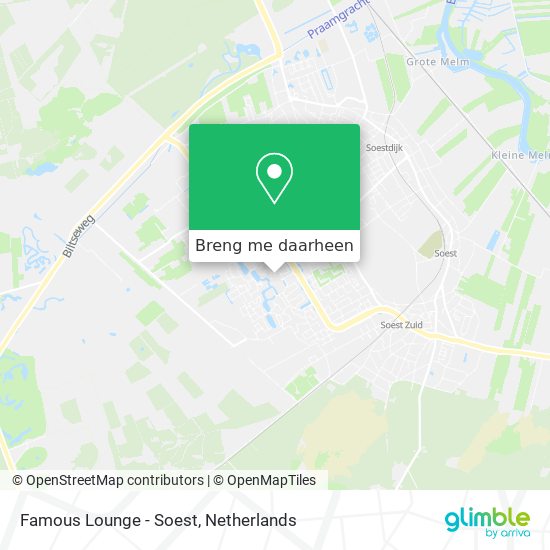 Famous Lounge - Soest kaart