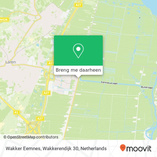 Wakker Eemnes, Wakkerendijk 30 kaart