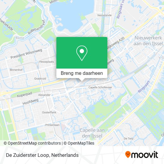De Zuiderster Loop kaart