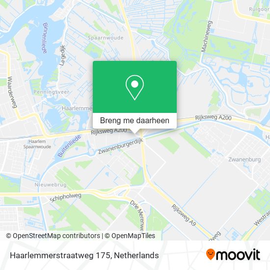 Haarlemmerstraatweg 175 kaart