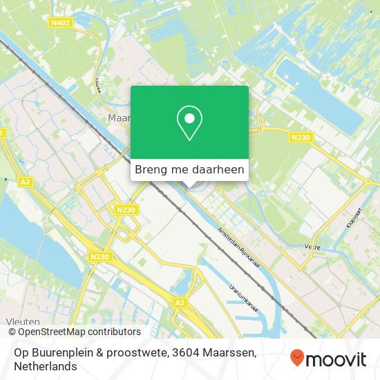 Op Buurenplein & proostwete, 3604 Maarssen kaart