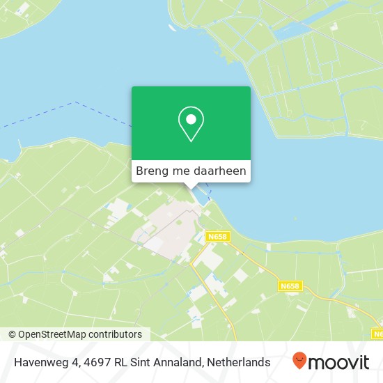 Havenweg 4, 4697 RL Sint Annaland kaart