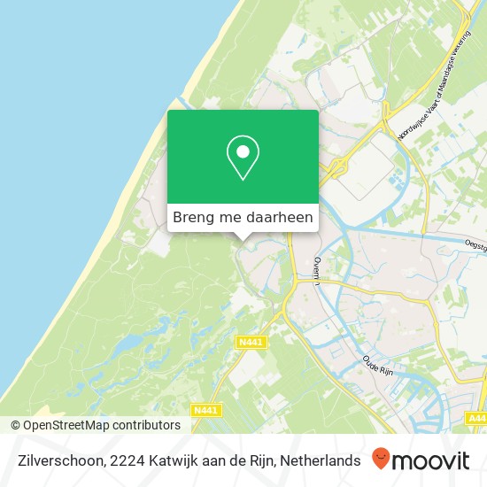 Zilverschoon, 2224 Katwijk aan de Rijn kaart