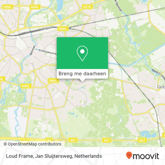 Loud Frame, Jan Sluijtersweg kaart