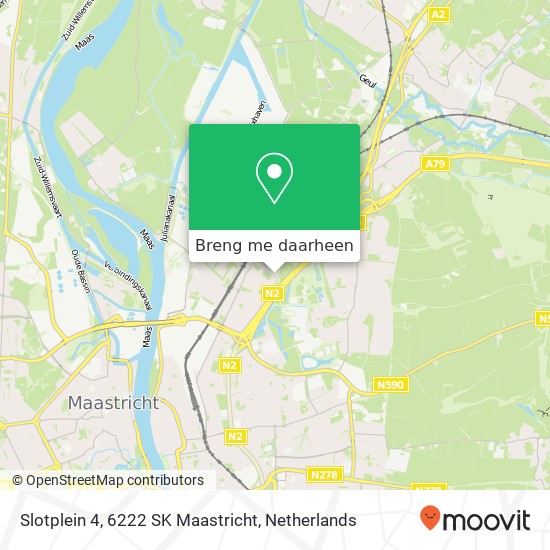 Slotplein 4, 6222 SK Maastricht kaart