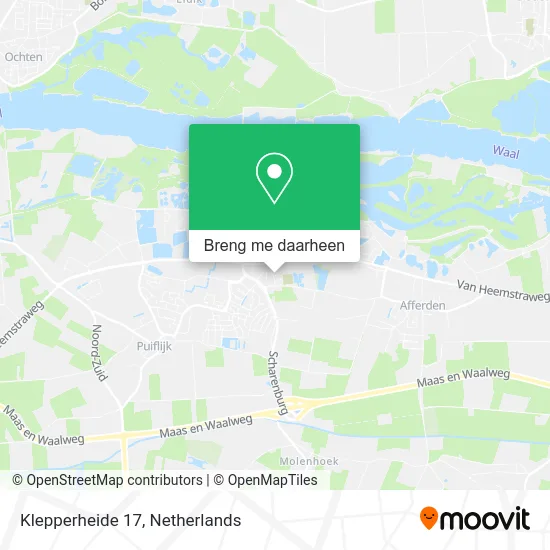 Klepperheide 17 kaart