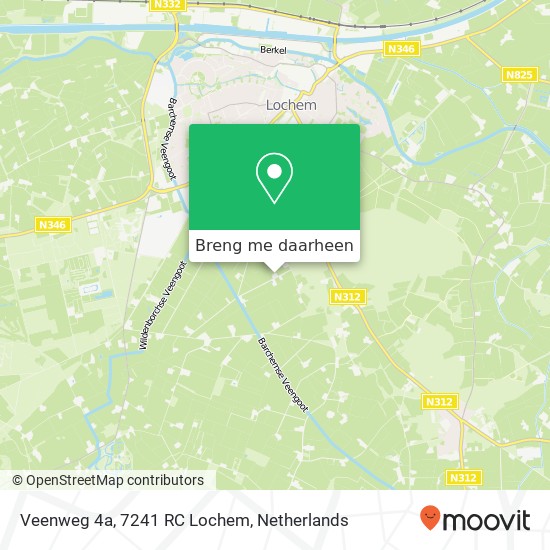 Veenweg 4a, 7241 RC Lochem kaart