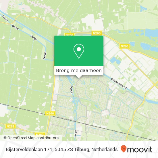 Bijsterveldenlaan 171, 5045 ZS Tilburg kaart