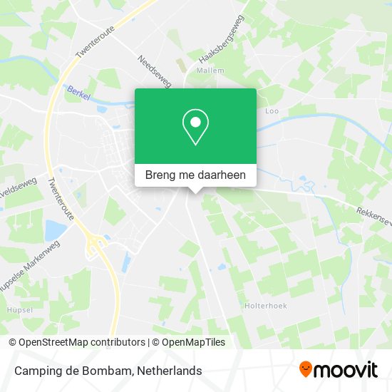 Camping de Bombam kaart