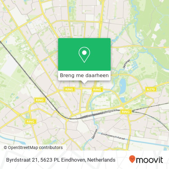 Byrdstraat 21, 5623 PL Eindhoven kaart