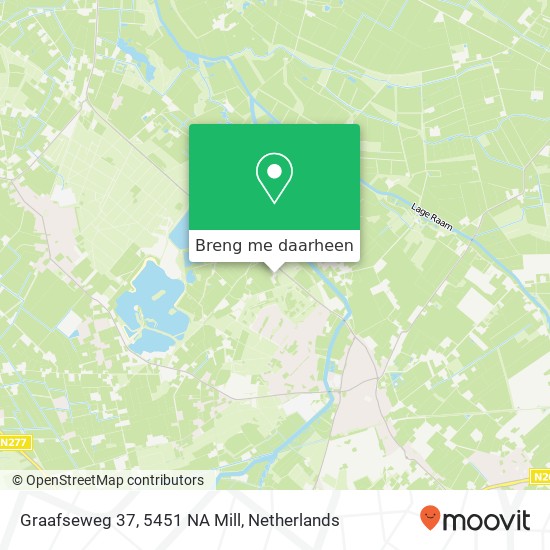 Graafseweg 37, 5451 NA Mill kaart