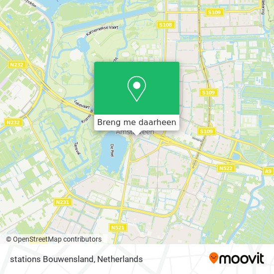 stations Bouwensland kaart