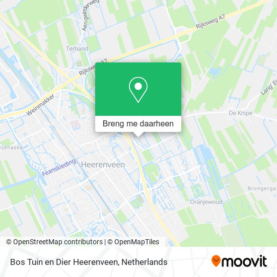 Bos Tuin en Dier Heerenveen kaart