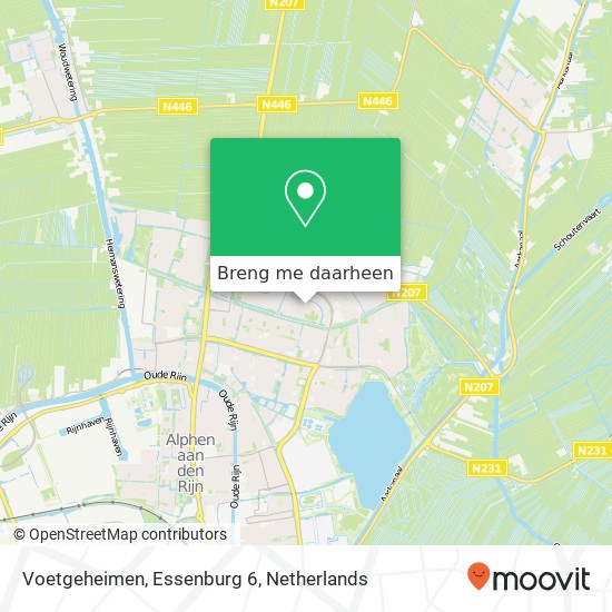 Voetgeheimen, Essenburg 6 kaart