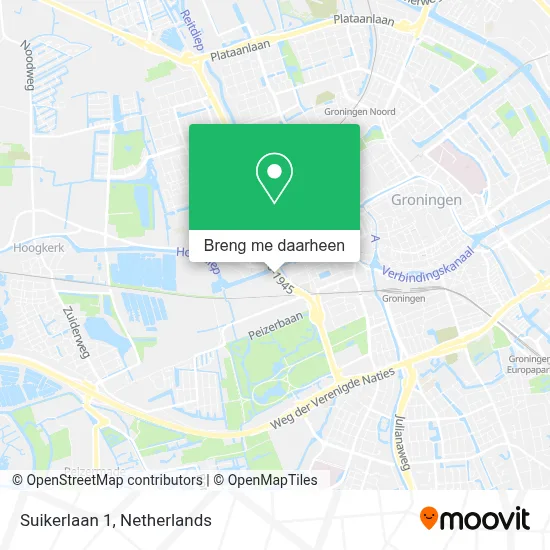 Suikerlaan 1 kaart