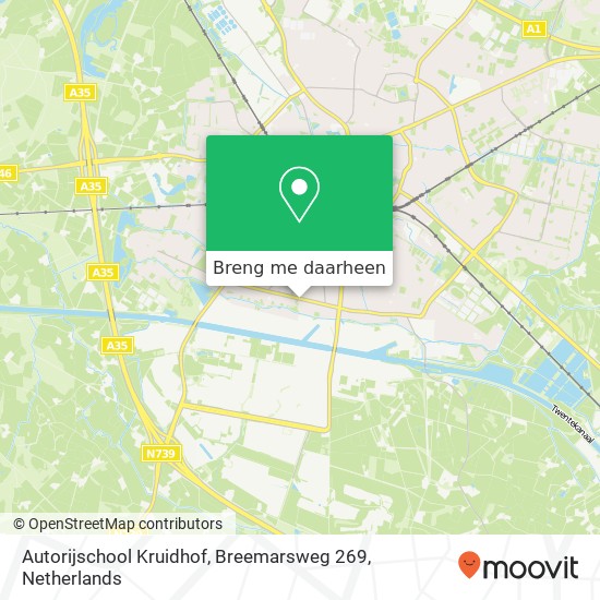 Autorijschool Kruidhof, Breemarsweg 269 kaart