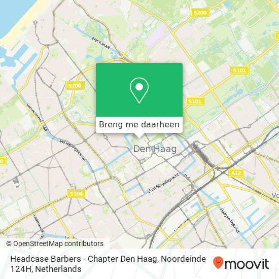 Headcase Barbers - Chapter Den Haag, Noordeinde 124H kaart