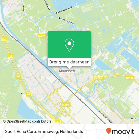 Sport Reha Care, Emmaweg kaart