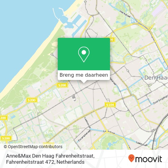 Anne&Max Den Haag Fahrenheitstraat, Fahrenheitstraat 472 kaart