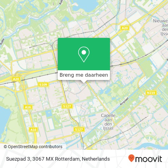 Suezpad 3, 3067 MX Rotterdam kaart