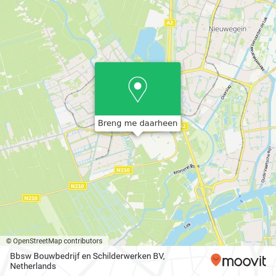 Bbsw Bouwbedrijf en Schilderwerken BV kaart