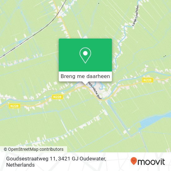 Goudsestraatweg 11, 3421 GJ Oudewater kaart