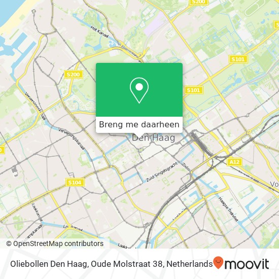 Oliebollen Den Haag, Oude Molstraat 38 kaart