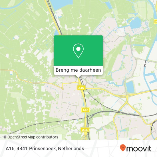 A16, 4841 Prinsenbeek kaart