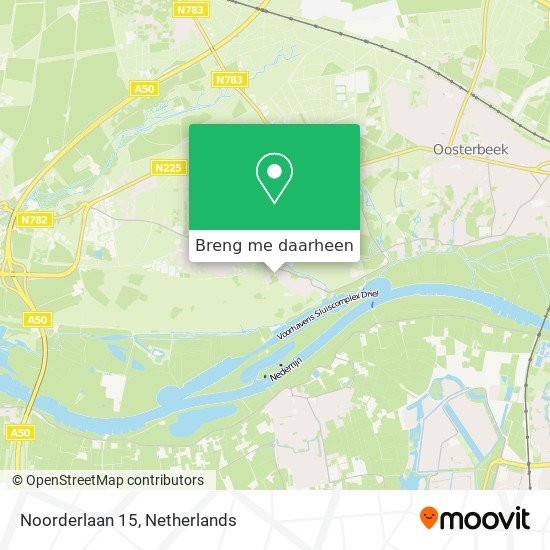 Noorderlaan 15 kaart