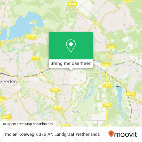 molen Koeweg, 6372 AN Landgraaf kaart