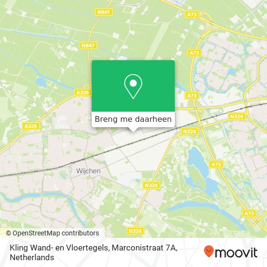 Kling Wand- en Vloertegels, Marconistraat 7A kaart