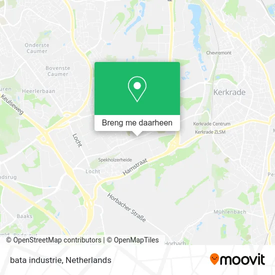 bata industrie kaart