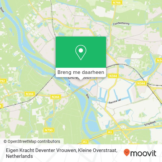 Eigen Kracht Deventer Vrouwen, Kleine Overstraat kaart