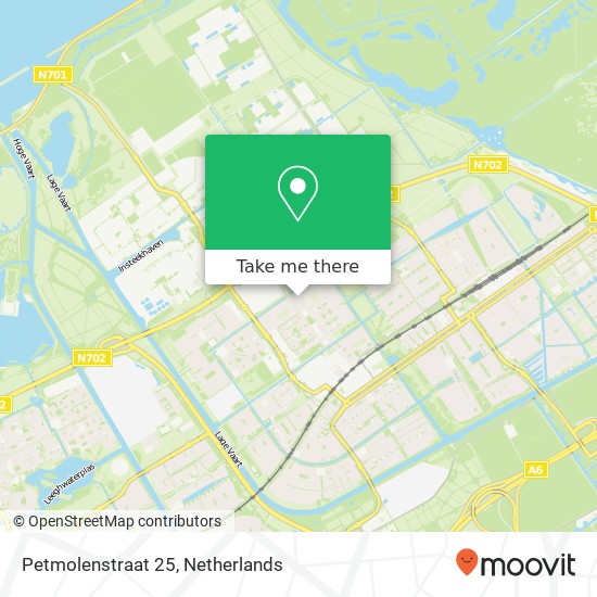 Petmolenstraat 25, 1333 CP Almere-Buiten kaart