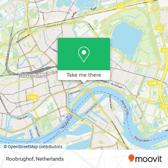 Roobrughof, 3011 Rotterdam kaart