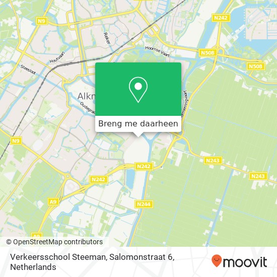 Verkeersschool Steeman, Salomonstraat 6 kaart