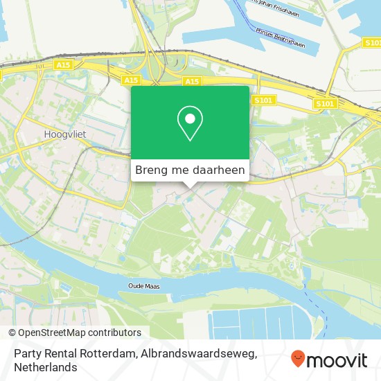 Party Rental Rotterdam, Albrandswaardseweg kaart