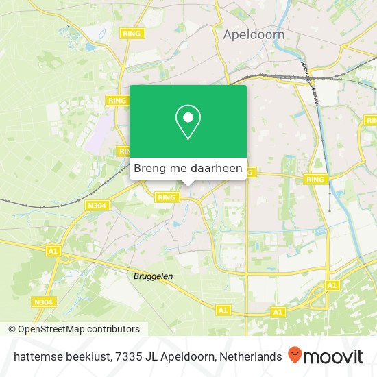 hattemse beeklust, 7335 JL Apeldoorn kaart