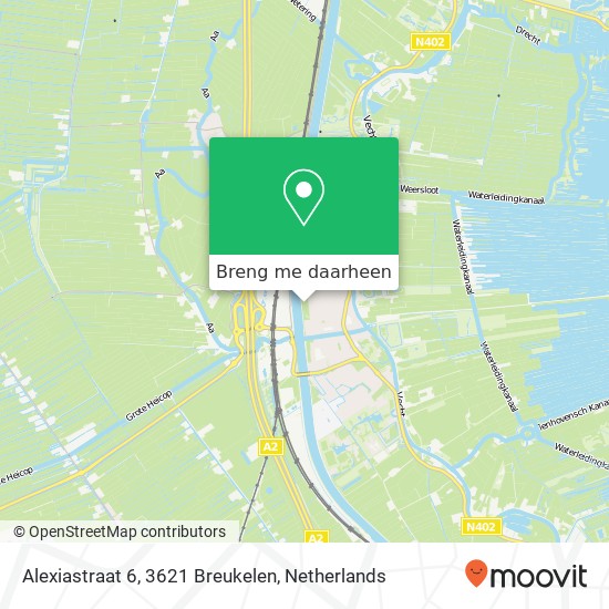 Alexiastraat 6, 3621 Breukelen kaart