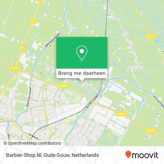 Barbier-Shop.Nl, Oude Gouw kaart