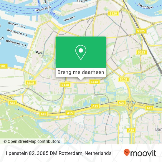 Ilpenstein 82, 3085 DM Rotterdam kaart
