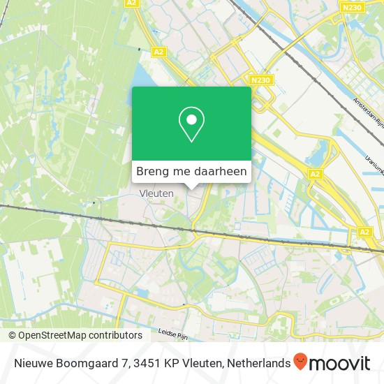 Nieuwe Boomgaard 7, 3451 KP Vleuten kaart