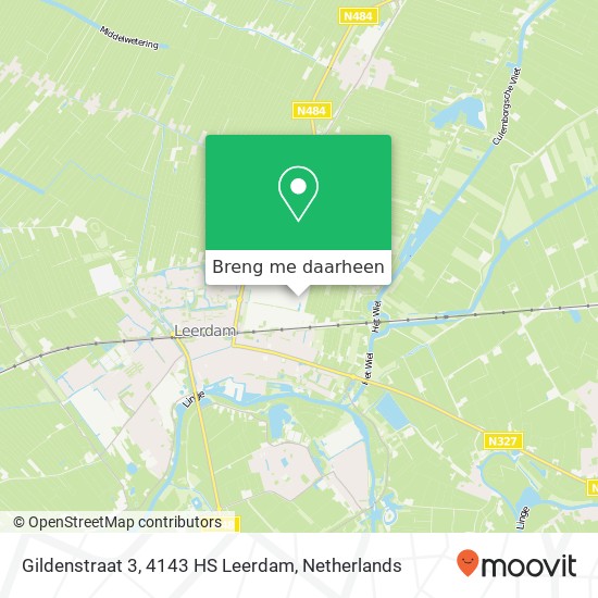 Gildenstraat 3, 4143 HS Leerdam kaart