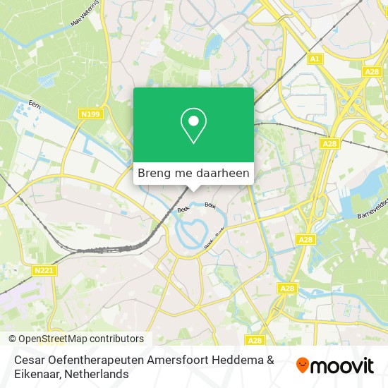 Cesar Oefentherapeuten Amersfoort Heddema & Eikenaar kaart