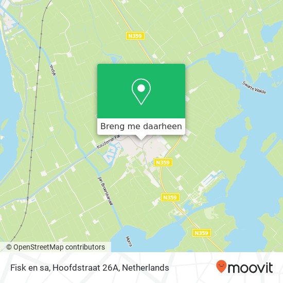 Fisk en sa, Hoofdstraat 26A kaart