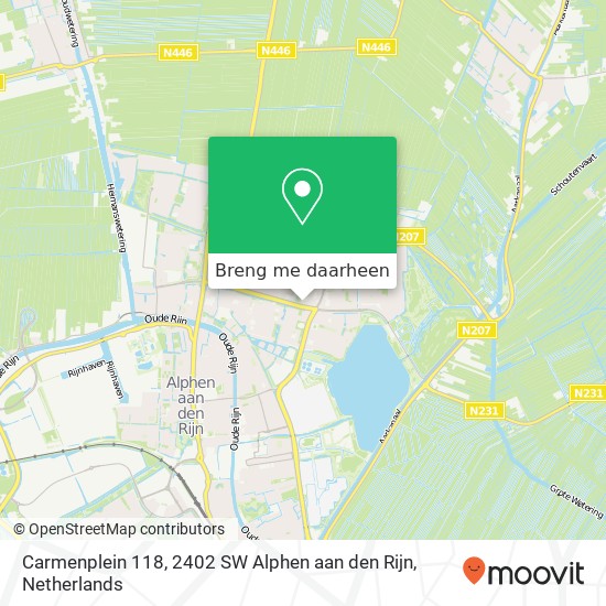 Carmenplein 118, 2402 SW Alphen aan den Rijn kaart