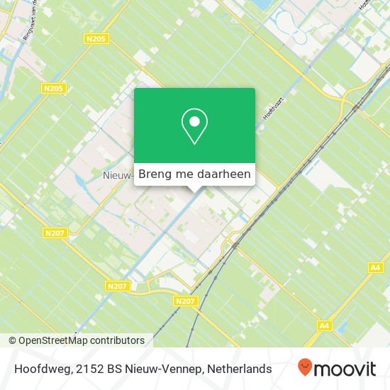 Hoofdweg, 2152 BS Nieuw-Vennep kaart